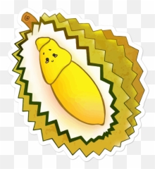 Durian Bubble - Free Sticker Natural Foods Png,Durian Png