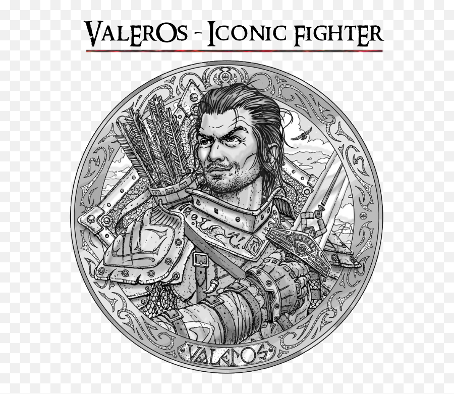 Pathfinder Valeros - Iconic Fighter Hair Design Png,Paizo Logo