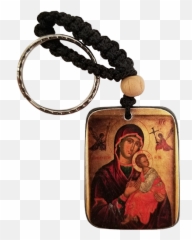 Holy Land Icon Keychain Mary Mother Of - Religious Item png
