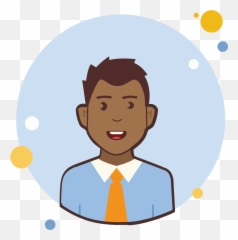 Man In Orange Tie And Blue Shirt Icon Clipart - Full Size Icons8 png