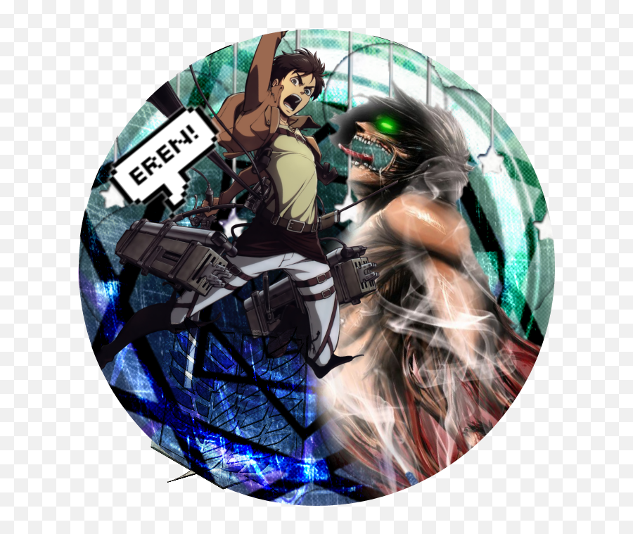 Eren Aot Snk Icon Sticker - Fictional Character Png,Aot Icon