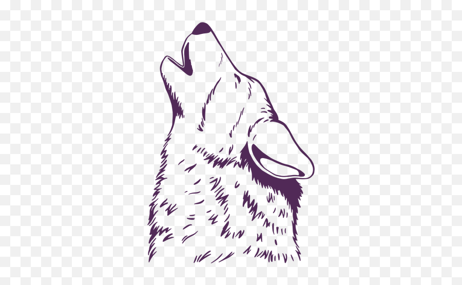 Howling Wolf Hand Drawn - Northern Breed Group Png,Howling Wolf Icon
