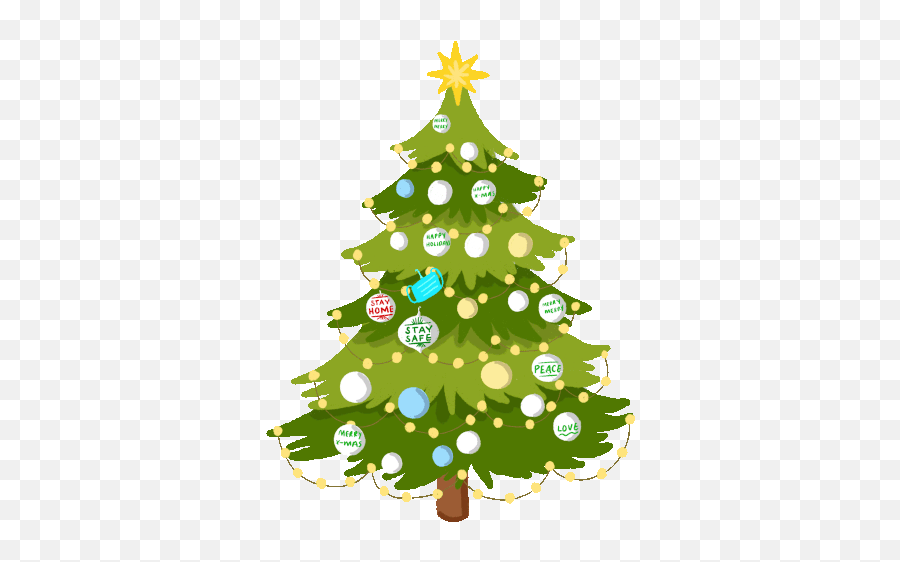 Christmas Tree Decoration Gif - Christmastree Christmasdecoration Ornaments Discover U0026 Share Gifs Merry Quarantine Christmas Gif Png,Icon Christmas Ornaments