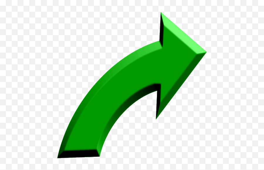 Green Curved Arrow Clip Art N7 Free - Green Transparent Curved Arrow Png,Curved Green Arrow Icon