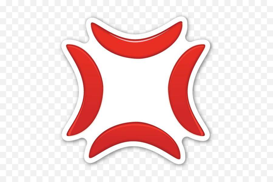 Download Hd Emoji Symbol Emoticon Sticker Meaning - Anger Simbolo De Enojo Png,Anger Png