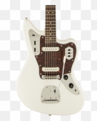 Squier Vintage Modified Jaguar Olympic White - Fender Squier Jaguar Modified Olympic White Png,Vintage Icon Guitars