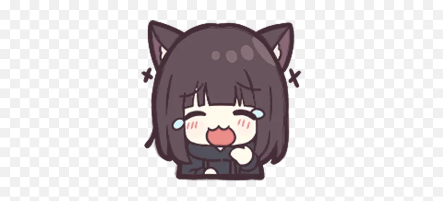 Telegram Sticker From Jessica Cute Anime Pack - Cute Anime Sticker Telegram Png,Kawaii Anime Icon