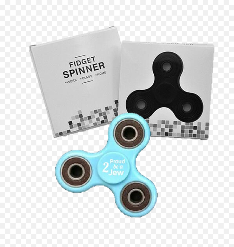 Download Proud 2 Be A Jew Fidget Hand Spinner Box Light Blue - Fidget Spinner Png,Fidget Spinner Png
