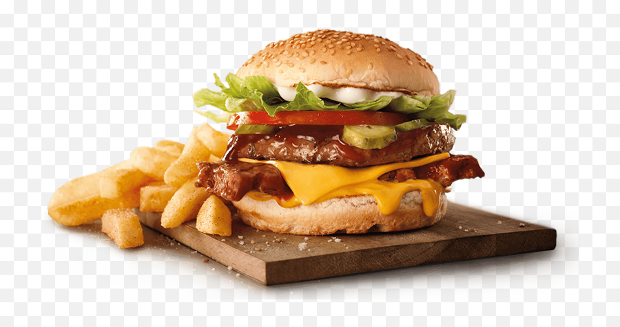 50858 - Burger And Chips Png,Burger Png