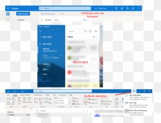 My Outlook Is Different To Others It Does Not Have A Ribbon - Vertical Png,Unread Mail Icon