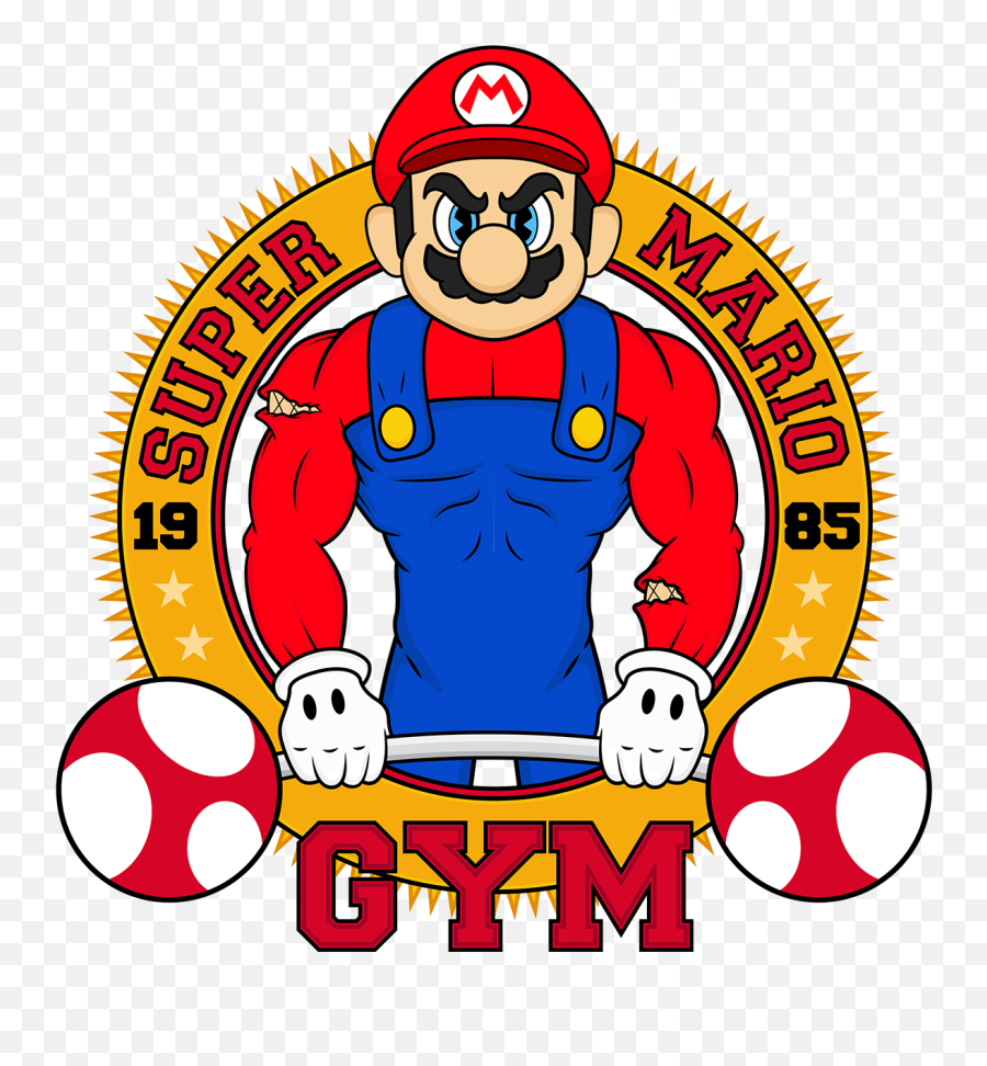 Gym Parody Logos - Mario Bros Pesas Png,Gym Logos