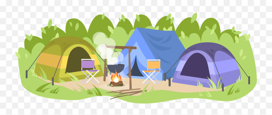 Premium Camping Festival Illustration Pack From People - Brochure For A Camping Trip Png,Camping Icon Set