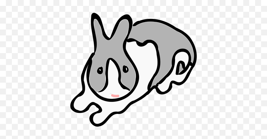 Grey - Clip Art Png,White Rabbit Png