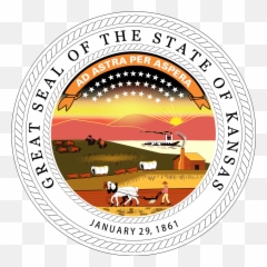 Kansas State Flag And Seal Download Vector - Kansas Law Png,Seal Png