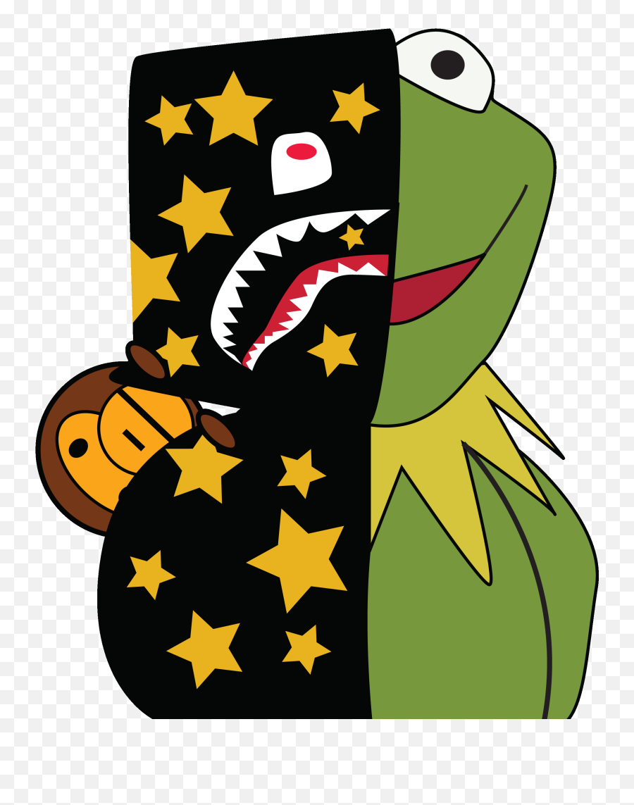 Bhangg Creations - Cool Drawings Bape Png,Kermit Transparent