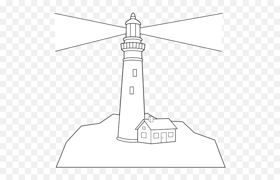 Download Lighthouse Transparent Image Clipart Png Free - Outline Of A Lighthouse,Light House Png