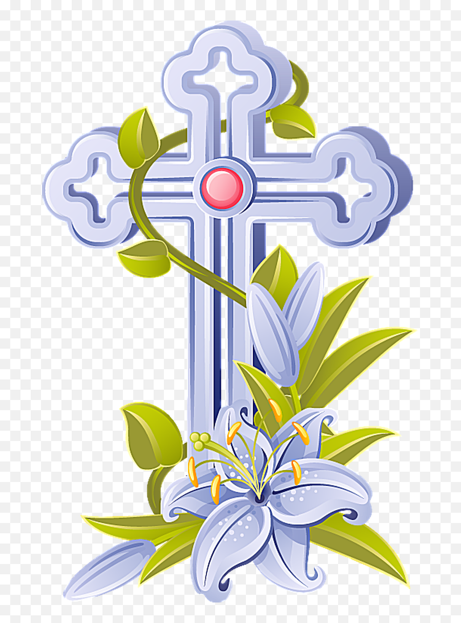 Download Hd Easter - Easter Cross Clipart Religious Clip Art Easter Cross Png,Easter Clipart Png