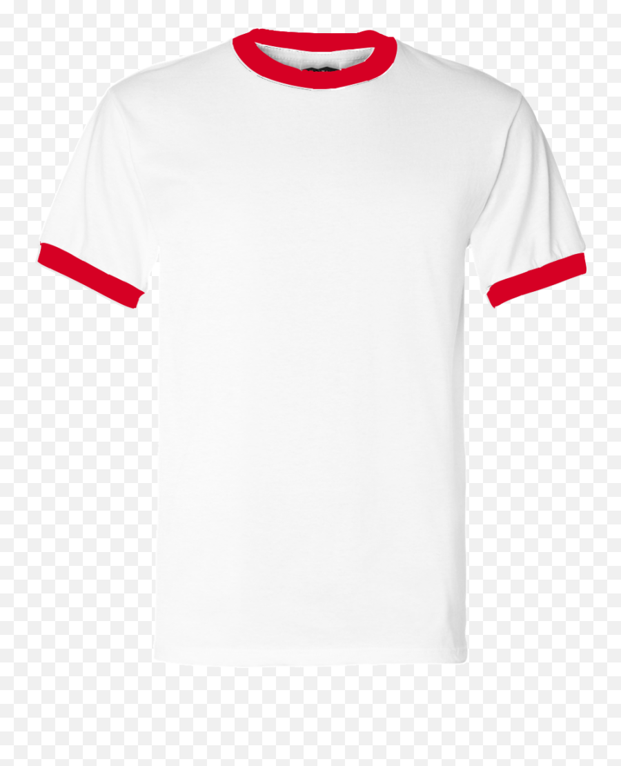 American Apparel Bb410 Ringer T Shirt College Hill - Active Shirt Png,Red T Shirt Png