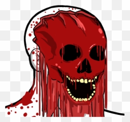 Skull Wojak Png Image - Wojak Ripping Face,Wojak Png