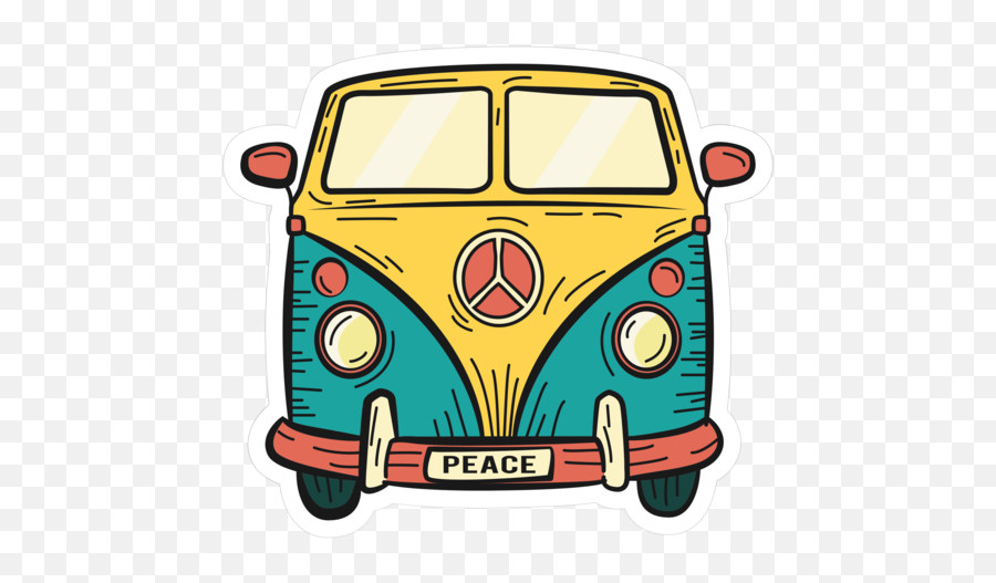 Sticker Pack - Hippie Vw Bus Png,Hippie Png