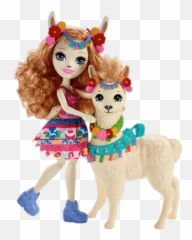 Download Enchantimals Lluella Llama And Fleecy Transparent - Enchantimals Lluella Llama Png,Llama Png