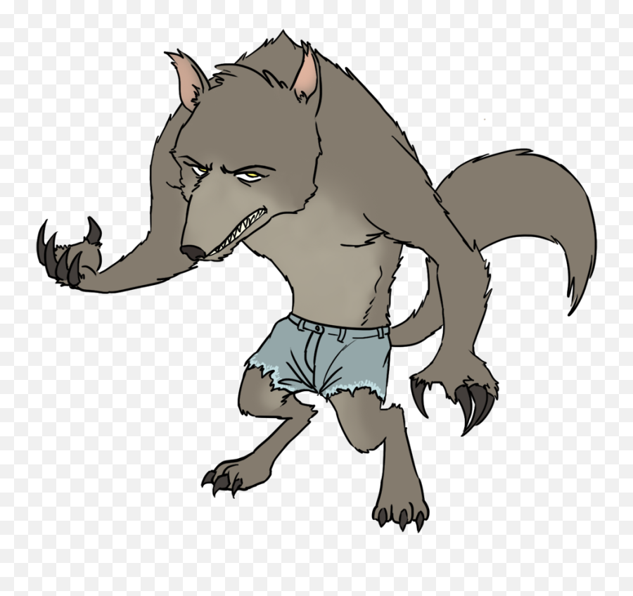 Werewolf Png - Transparent Background Werewolf Cartoon Png,Halloween Clipart Transparent Background