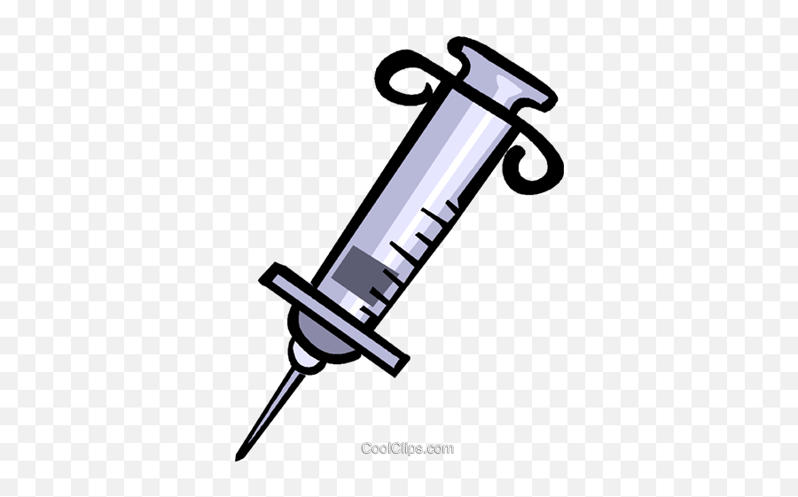 Syringe Royalty Free Vector Clip Art - Vaccine Needle Png,Syringe Clipart Png