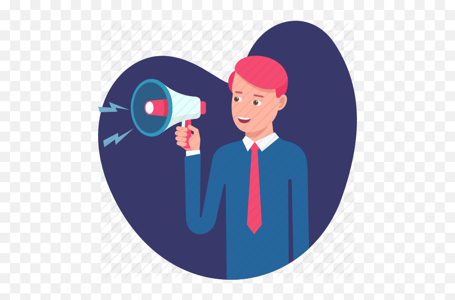 Broadcast Business Sound Speaker Icon - People Announcement Icon Png,Announcement Png