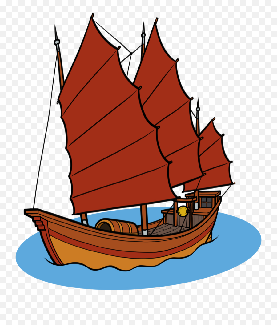 Hong Kong Junk Drawing Clipart - Hong Kong Ship Transparent Png,Boat Png