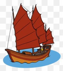 Hong Kong Junk Drawing Clipart - Hong Kong Ship Transparent Png,Boat Png