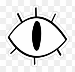 Gravity Falls Bill Cipher Sticker - Eye png