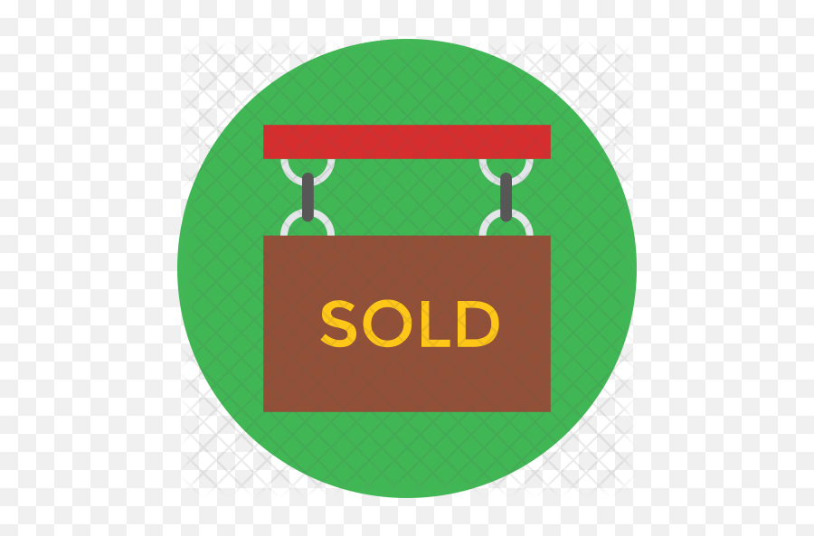 Sold Sign Icon Of Flat Style - Ho Chi Minh City Medicine And Pharmacy University Png,Sold Sign Png