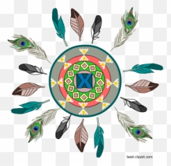 Free Tribal Aztec Boho Clip Art - Bird png