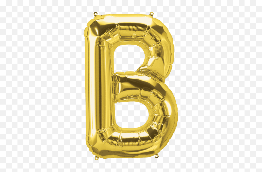 Gold Letter B 34 Balloon Png