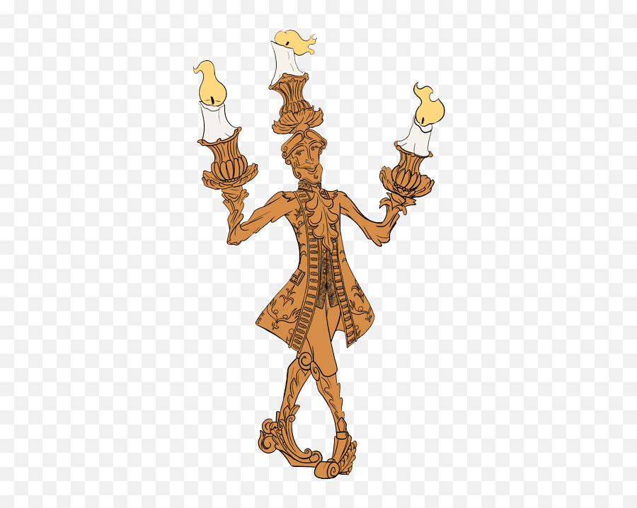 Live - Action Beauty And The Beast Clip Art Disney Clip Art Beauty And The Beast Lumiere Fanart Png,Beauty And The Beast Transparent