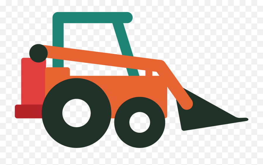 Download Excavator Bulldozer Sticker Wall Decal Backhoe - Excavator Bulldozer Png,Bulldozer Png