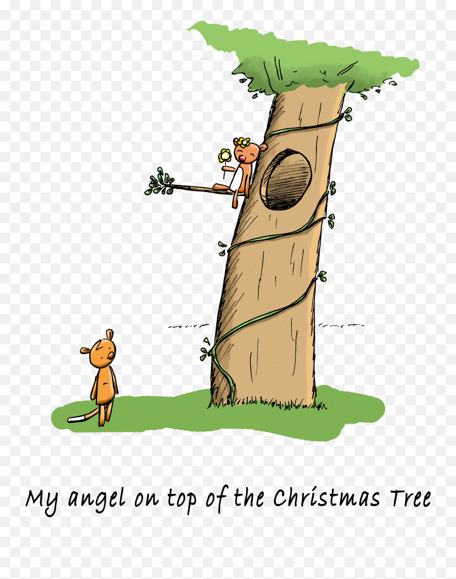 Christmas Angel Png - Possum Christmas Angel Tree Cute Cartoon,Possum Png