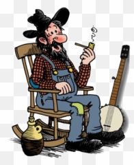 Hillbilly In Rocking Chair Png Image - Hillbilly In Rocking Chair,Hillbilly Png