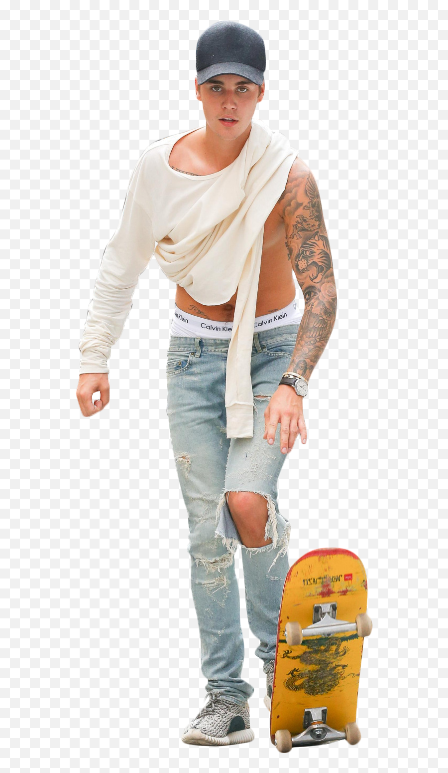 Download Justin Bieber Skateboarding Png Image For Free - Justin Bieber Clothing Style,Skateboarder Png