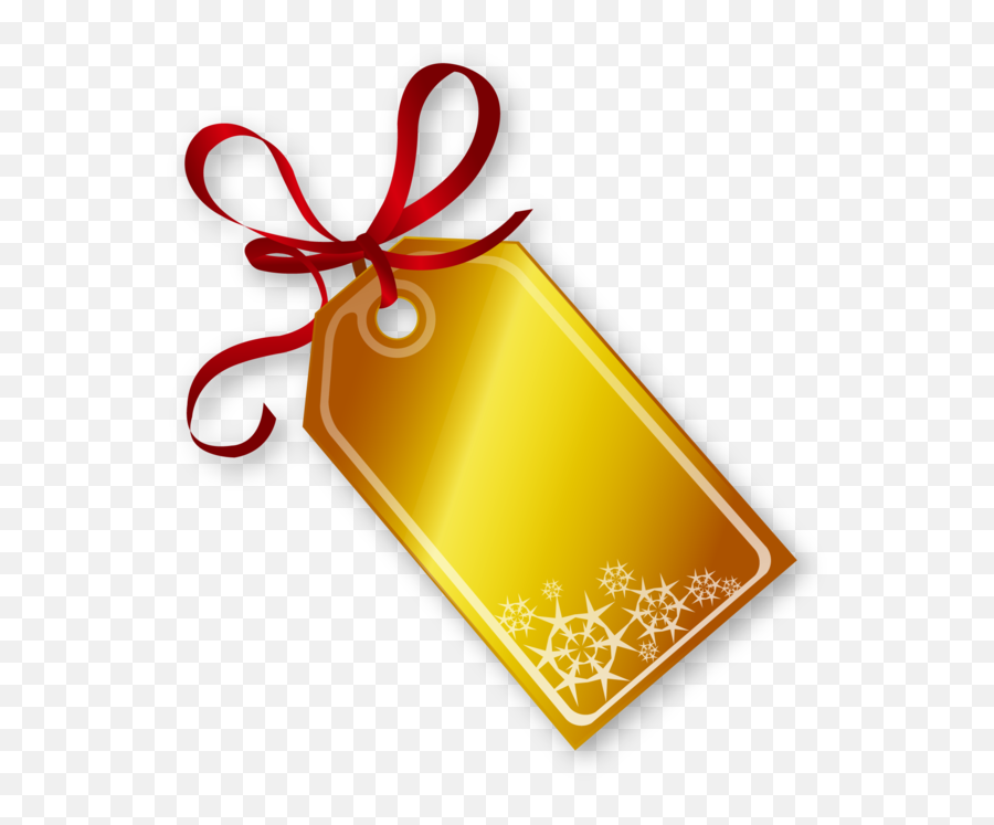 Golden Christmas Tag - Golden Tag Design Png,Golden Ribbon Png