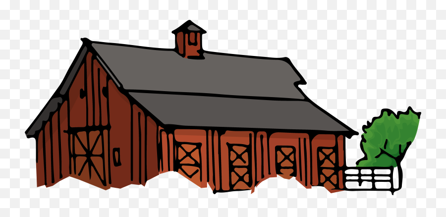 Barn Building Farmhouse Clip Art - Barn Png Download 4942 Farm House Clip Art,Cottage Png