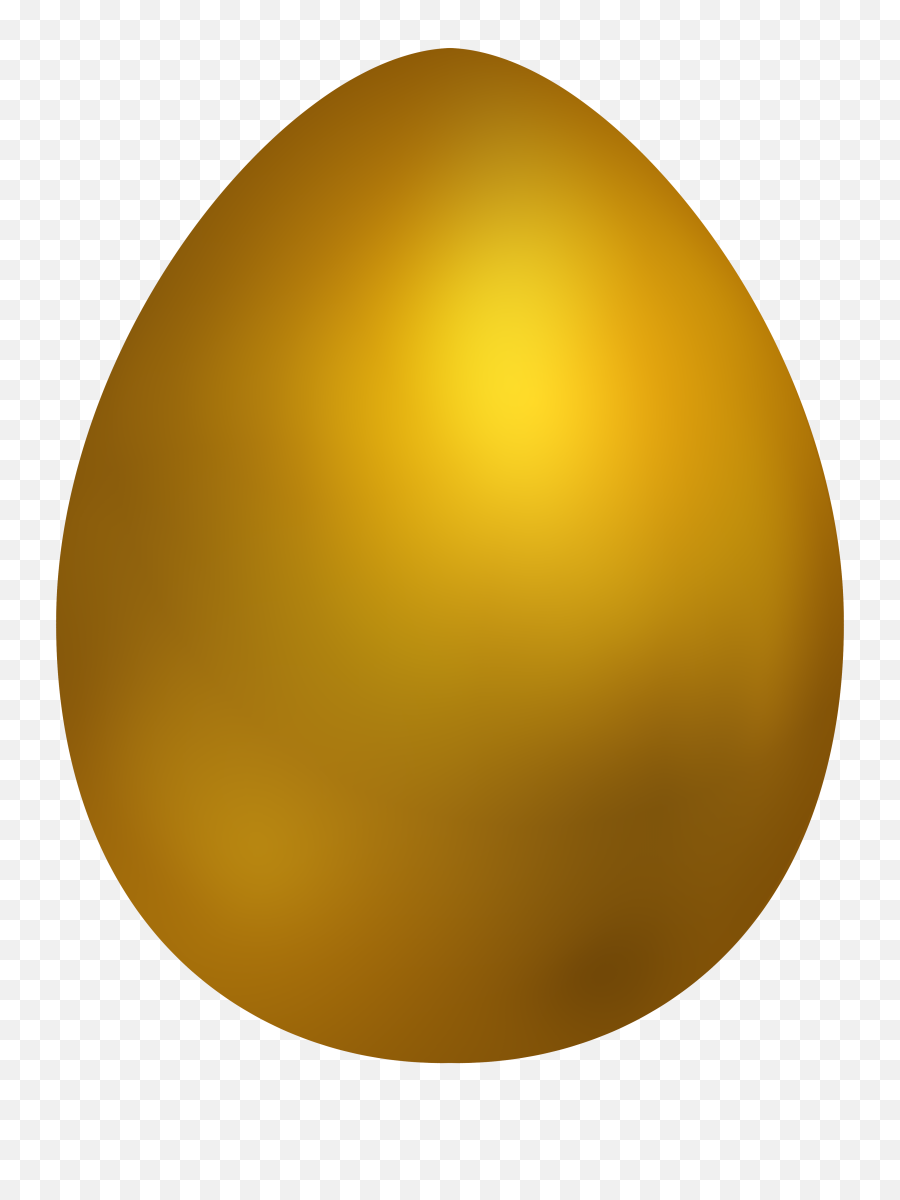 Gold Easter Egg Png Clip Art - Clip Art,Easter Eggs Transparent Background