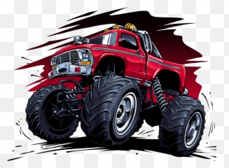 Monster Truck Red By Zakihamdani - Monster Truck Png,Red Truck Png