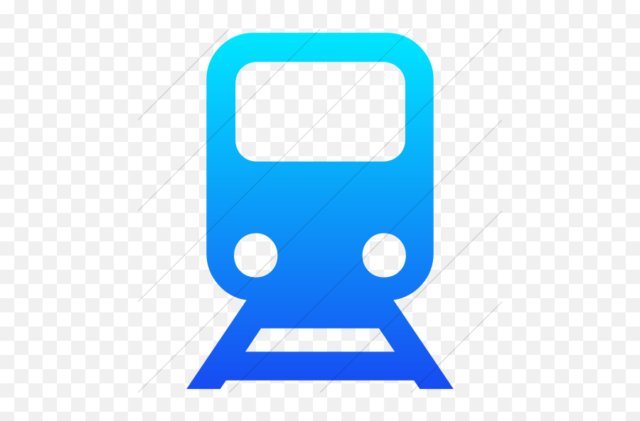 Iconsetc Simple Ios Blue Gradient Ocha Humanitarians - White Train Icon Png,Train Icon Png