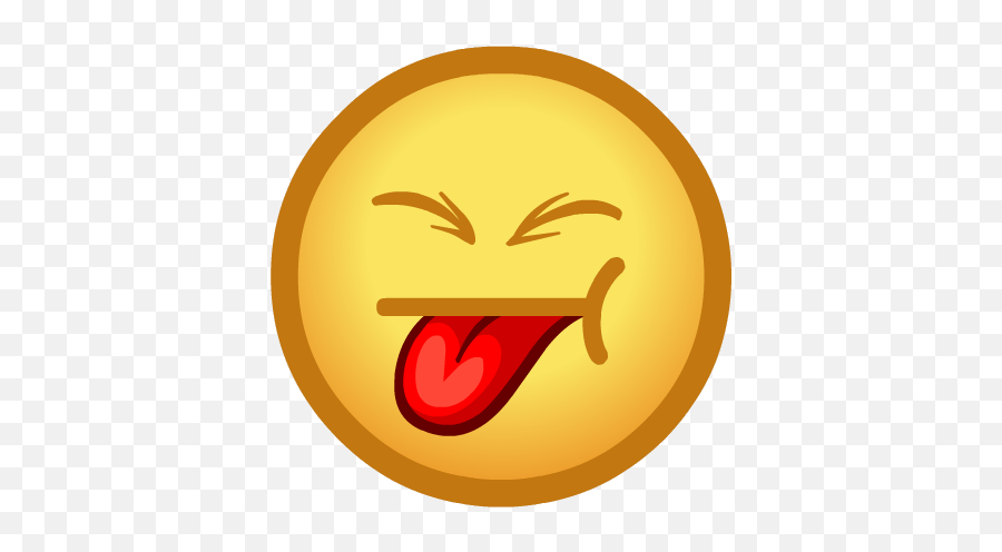 Png Smiley Face With Tongue Out Transparent - Face Sticking Out Tongue,Tongue Transparent