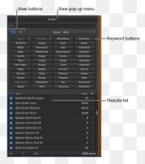 Loop Browser Garageband Help - Chandrappa Hotel Mathikere Menu png