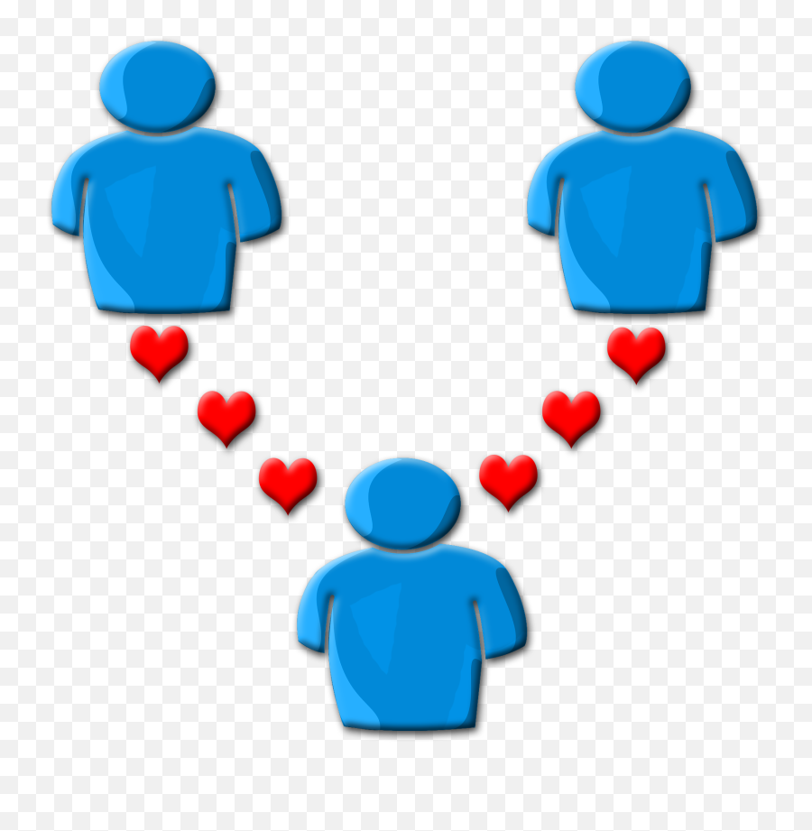 A Vee Is Group Of 3 People Where One Person Has - Vee Poly Relationship Png,Person Talking Png