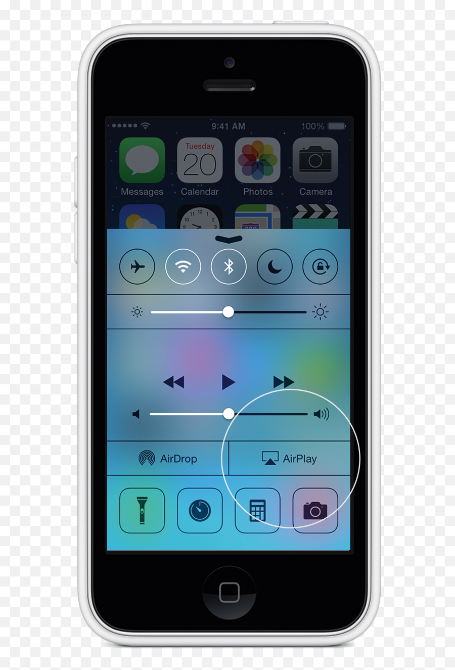 How To Use Airplay Mirroring - White Screen Or Black Screen Iphone 7 Png,Airplay Icon Png