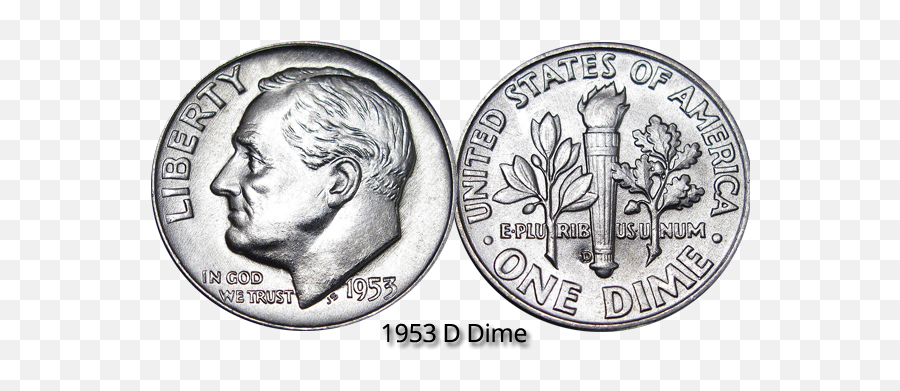 Download Free Png Dime Image - 1953 Silver Dime D,Dime Png