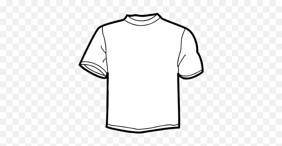 Plain White T Shirt Drawing - T Shirt Template Png,White T Shirt Transparent